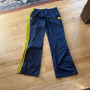 Adidas University of Michigan track pants